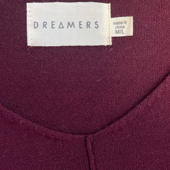 Dreamers, Burgundy Sweater, size M/L - Picture 3 of 6